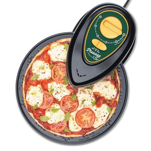 Green & Gold Rotating Pizza Oven - Pizzazz Plus by Presto, No Preheat