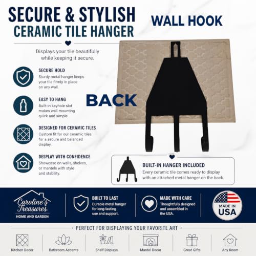 Caroline's Treasures 8500TH68 Christmas Fleur de Lis Santa Leash or Key Holder – Wall Mount Coat Rack