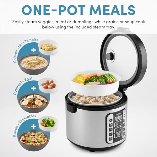AROMA Professional 10-Cup Uncooked / 20-Cup Cooked Digital Rice Cooker & Slow Cooker with 10 Smart Modes