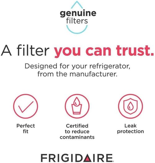 Frigidaire WF3CB Puresource3 Refrigerator Water Filter - White, 1 Count for Clean Drinking Water