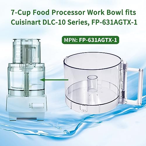 Vanshly 7-Cup Food Processor Bowl Compatible with Cuisinart DLC-10