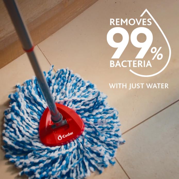 O-Cedar EasyWring RinseClean Microfiber Mop Refill 4-Pack - Classic - Blue