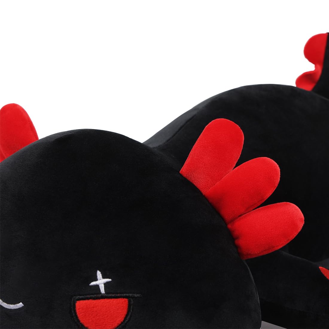 MIAOHAHA Plush Axolotl Toy 19.6in Plush Pillow Axolotl Stuffed Animal Toy Cute Plushies Kids Plush Toy Pillow(Black,50cm/19.6in)