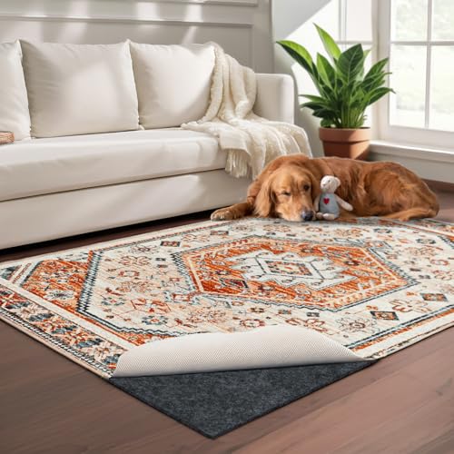 9' x 12' Waterproof Non-Slip Rug Pad for All Floors Felt Cushion for Carpets