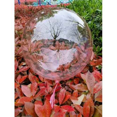 24 Inch Pink Bobo Balloons, 10PCS Bubble Clear Balloons Helium Style Large Transparent Balloon for LED Light Up Balloon Birthdays Anniversary Weddings Baby Showers Christmas Party Decorations