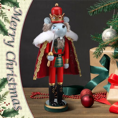 Mouse King Nutcracker 12 Inch Wooden Christmas decor – Yousoontic Mouse King