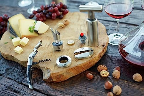 Waiter's Corkscrew Wine Bottle Opener with Foil Cutter - Stainless Steel