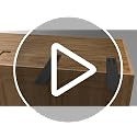 Blactea 20-Inch Granite Bar Support Brackets 4-Pack - Heavy Duty Floating Countertop Supports, Includes Screws