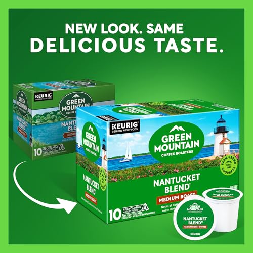 Nantucket Blend Coffee Pods - 60 Count Medium Roast Arabica, Recyclable K-Cups