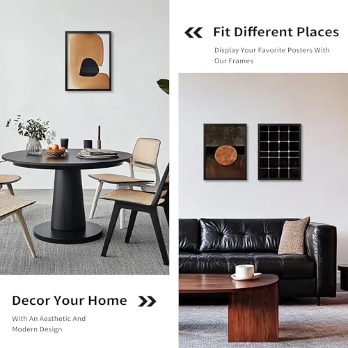 Black 18x24 Poster Frame 2 Pack - Picture Frames for Wall Display