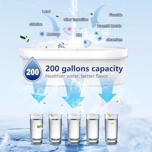 Water Filter Replacement Set for Waterdrop WD-PF-01A Plus Pitcher - 4 Pack, Basic Variant