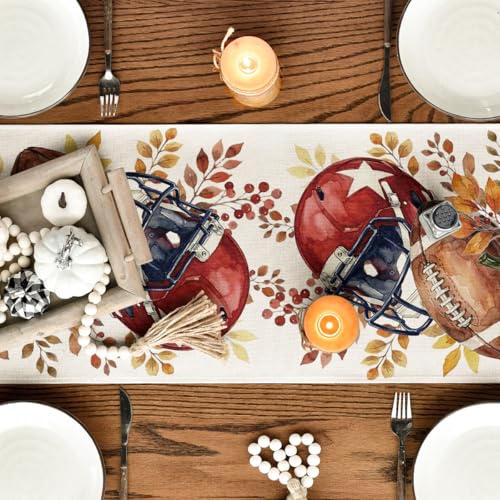 Artoid Mode 13 x 36 Inch Fall Table Runner Beige - 210 GSM Polyester Home Decor