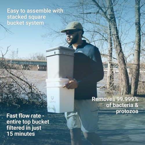 Uzima UZ-2 Gravity Water Filter System for Camping & Survival