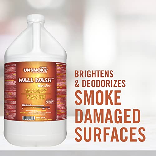 Unsmoke Wall Wash Degreaser & Smoke Damage Cleaner - 128 Fl Oz