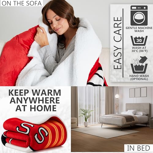 Get Trend Snoopy Electric Heated Blanket Twin Size with 9 Heat Settings