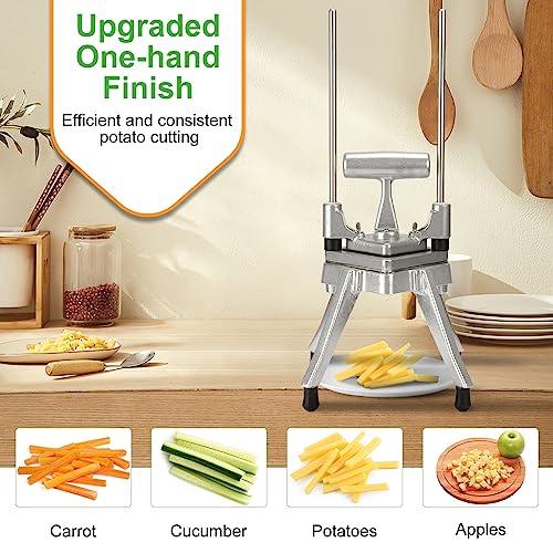 Commercial Vegetable Chopper 1/4 Inch Stainless Steel Dicer - Manual Food Cutter