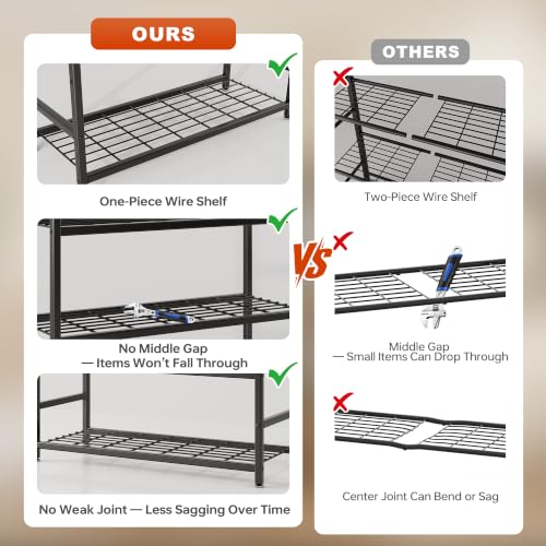Storage Shelves, 5-Tier Metal Shelving Unit with 120 lbs Per Shelf,