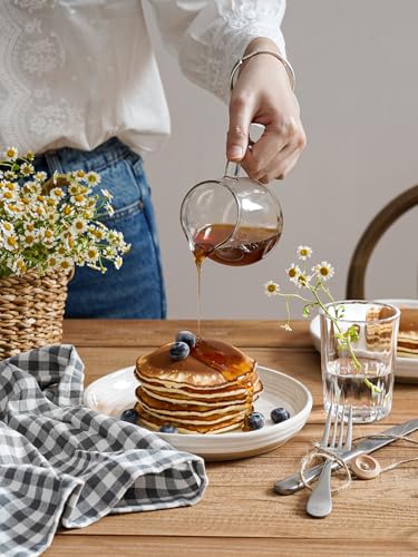 Handmade Feel Ceramic Dinnerware Set for 4 - 12 Pieces, Chip Resistant, Microwave & Dishwasher Safe, Arctic White