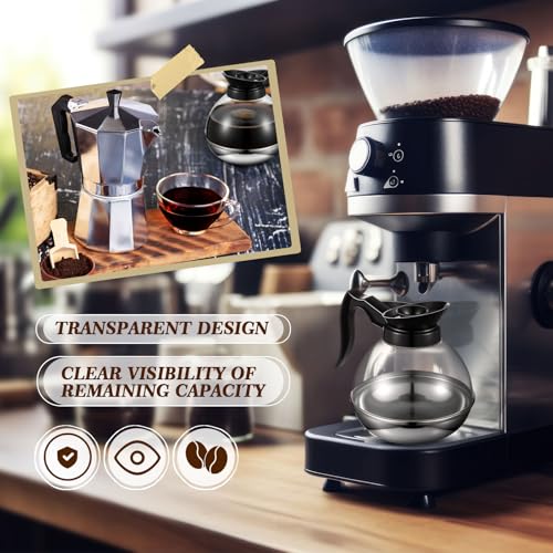Ferrochef 2-Pack Large 64oz Plastic Coffee Decanters - Durable, Transparent, Anti-Scald Handle