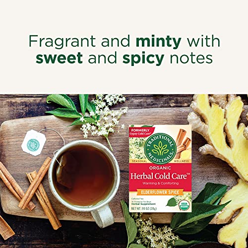 Herbal Cold Care Tea Set - 96 Organic Tea Bags - Pack of 6