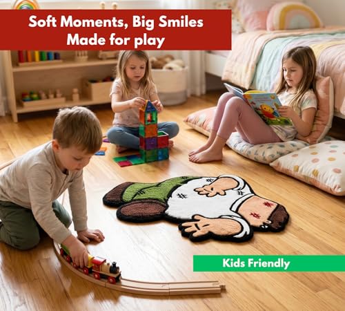 Peter Griffin Cartoon Rug - Funny 3D Character Carpet for Bedroom & Living Room - 32x20 Inches