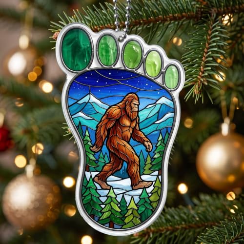 Bigfoot Ornament 3.94 Inch Camping Lover Gift - Outdoor Adventure Decor