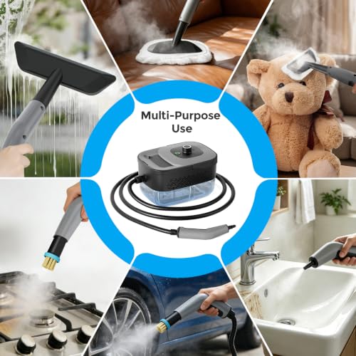 Portable Steam Cleaner 1800W High Pressure Handheld Floor & Tile Upholstery