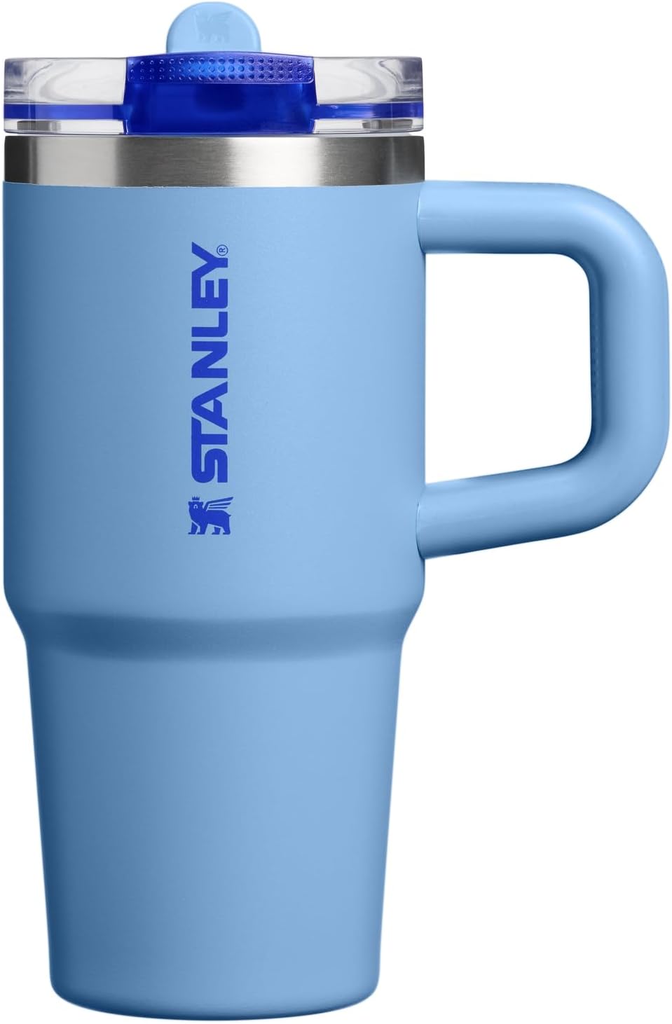 STANLEY Quencher ProTour 14 oz Tumbler - Leakproof Lid, Built-In Straw & Handle | Insulated Stainless Steel | Blue Sky