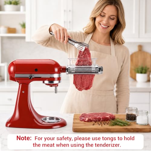Stainless Steel Meat Tenderizer Attachment for KitchenAid Stand Mixers