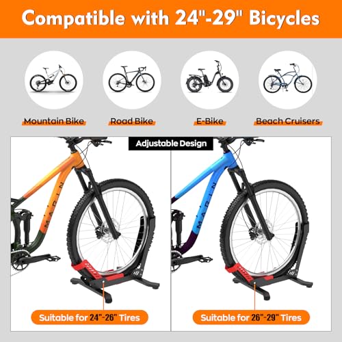 ALIXUEQIN Bike Stand Floor - Portable Bicycle Storage for Garage - Red