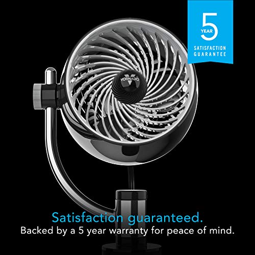 Vornado Pivot3 Clip Personal Air Circulator Fan - Black, 3 Speeds