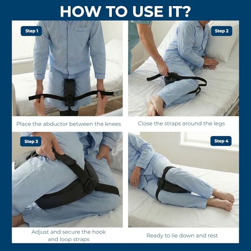 Lateral Position Knee Abductor Pillow for Post-Surgery & Sleep Comfort