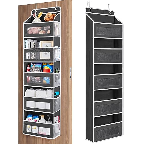 JARLINK Over the Door Organizer 5 Shelf Black - 1 Pack, Space Saver