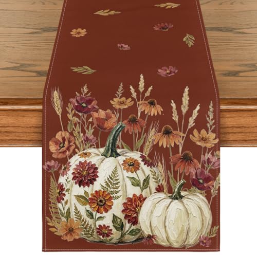 Artoid Mode 210 GSM Fall Table Runner Home Party Decor 13x108 Inch