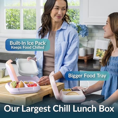 Bentgo Chill Max Leak-Proof XL Bento Lunch Box - Lavender & Peach Blossom