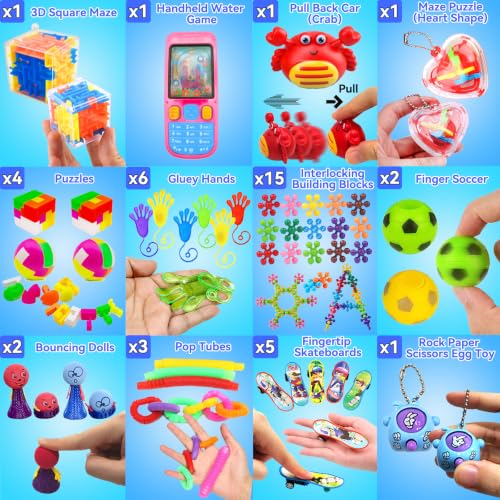 125 Pack Fidget Toys Assortment - Stress Relief & Sensory Toys for Kids & Adults