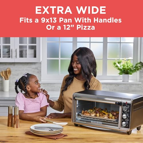 8-Slice Convection Countertop Toaster Oven with Bake Pan & Racks