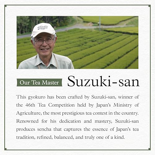 Organic Gyokuro Green Tea - Shade Grown Japanese Loose Leaf Tea 100g