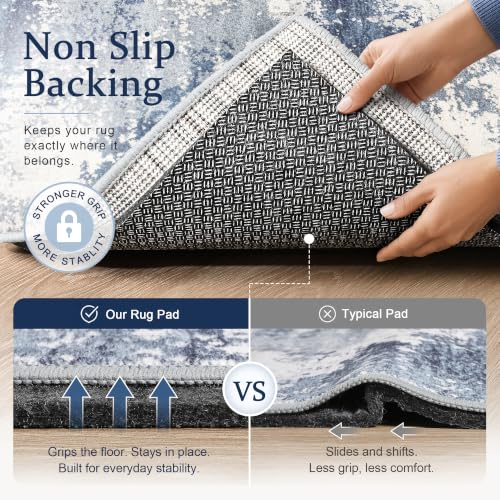 Merelax 5' x 7' Non-Slip Rug Pad Gripper with Cushioning, Felt & Silicone Base