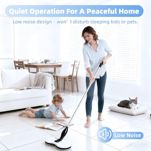 Electric Mop for Floor Cleaning, As Seen On TV, Cordless Spin Mopper