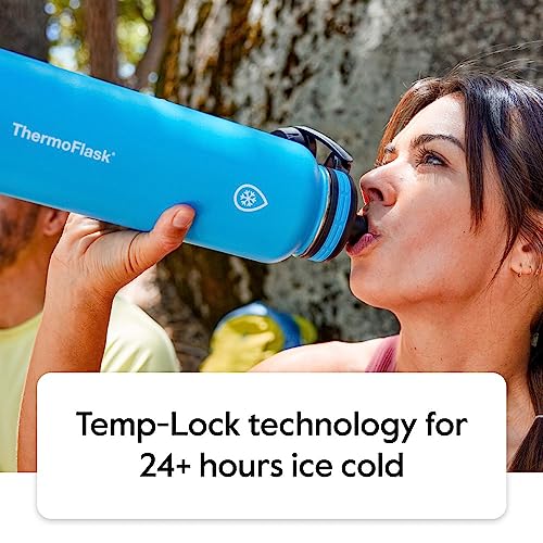 Kids Insulated Water Bottle with Straw Lid - 16 oz BPA-Free Stainless Steel, Leakproof & Spill-Proof - Purple/Orange - 2 Pack