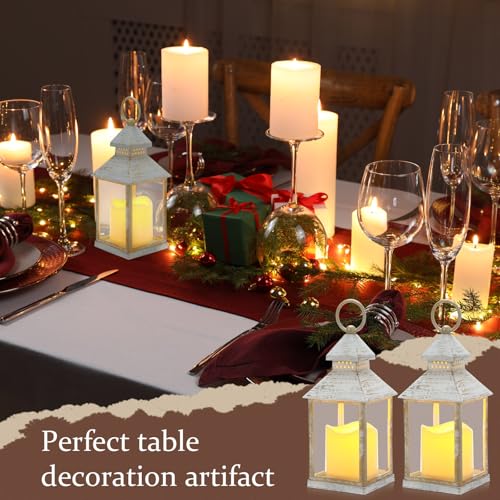 Sumind 8 Pack 9" Decorative Lanterns with Flameless Candles