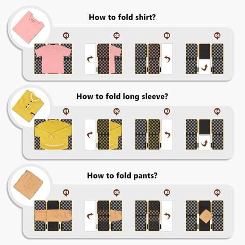 BoxLegend Metal Shirt Folding Board V7 for Clothes Wrinkle-Free Folding - Black