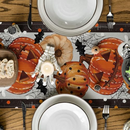 Artoid Mode 210 GSM Table Runner 13 x 90 Inch - Black/Beige, Polyester
