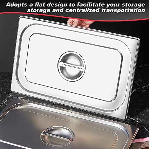 Suclain Full Size Stainless Steel Steam Table Pan Cover - Model 12