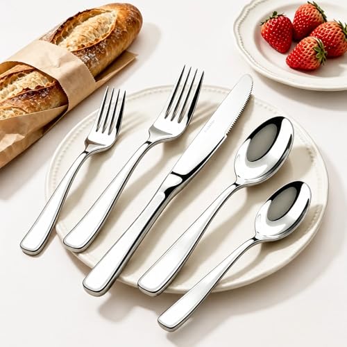 Stilloye Heavy Duty 18/10 Stainless Steel Flatware Set for 8 - 40 Pieces