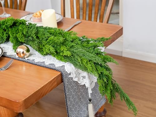 5FT Artificial Cypress Garland Christmas Decor – Green Moon