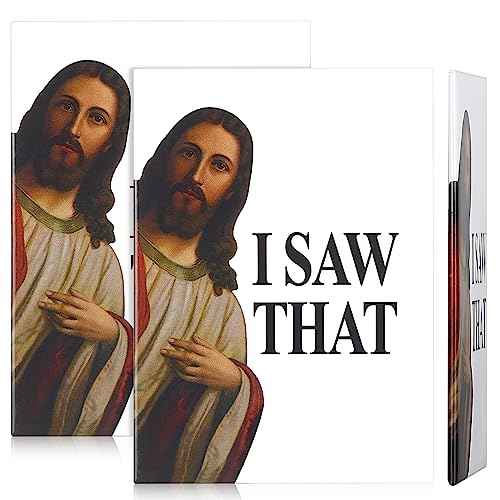 Geiserailie 2 Pcs Funny Car Magnets Magnetic Fridge Magnets I Saw That Christmas Decoration Waterproof Peeking Refrigerator Cute Fun Reusable Magnetic Decal for Fridge Car Cruise Adults Gifts