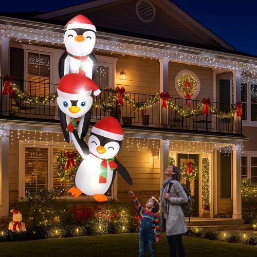 Soulchen 7ft Penguin Christmas Inflatable Roof Decor - Scented? (Variation: Penguin) Outdoor