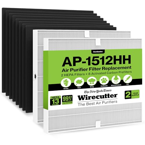 Durabasics Filter Compatible with Coway Airmega AP-1512HH 2-Year